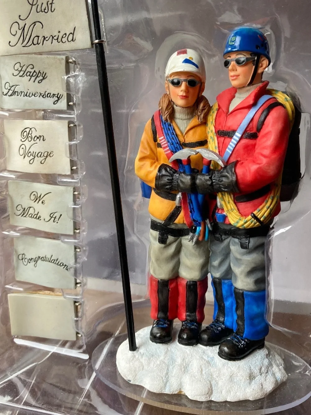 Mountaineering Couple Cake Topper by Outside Inside Gifts